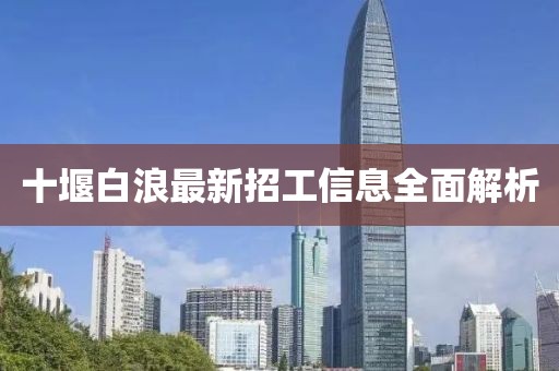 十堰白浪最新招工信息全面解析
