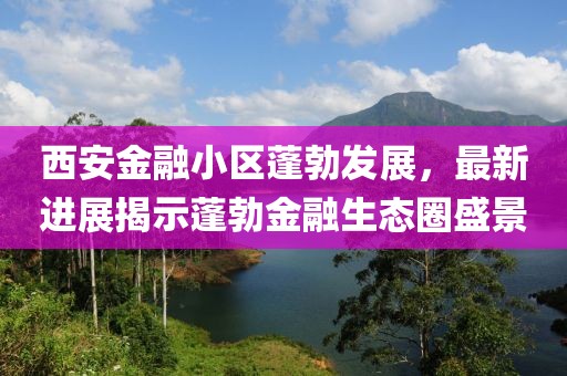 西安金融小區(qū)蓬勃發(fā)展，最新進(jìn)展揭示蓬勃金融生態(tài)圈盛景