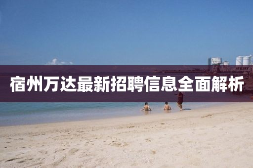 宿州萬(wàn)達(dá)最新招聘信息全面解析