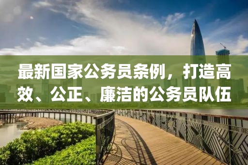 最新國家公務(wù)員條例，打造高效、公正、廉潔的公務(wù)員隊伍