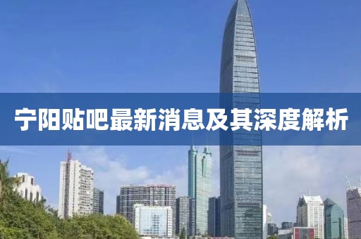 寧陽(yáng)貼吧最新消息及其深度解析