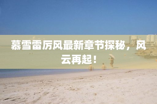 慕雪雷厲風(fēng)最新章節(jié)探秘，風(fēng)云再起！