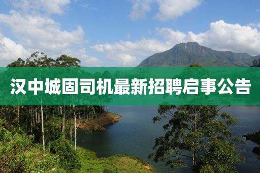 漢中城固司機(jī)最新招聘啟事公告