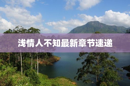 淺情人不知最新章節(jié)速遞