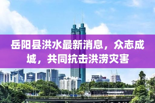 岳陽縣洪水最新消息，眾志成城，共同抗擊洪澇災害