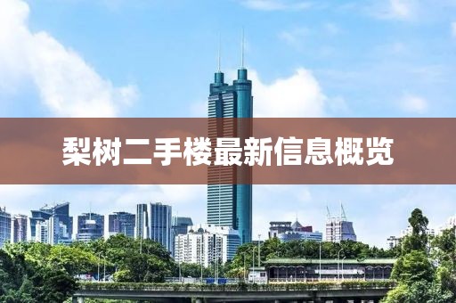 梨樹二手樓最新信息概覽
