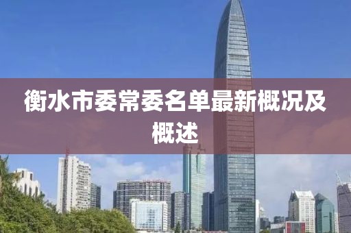 衡水市委常委名單最新概況及概述