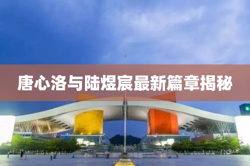 唐心洛與陸煜宸最新篇章揭秘