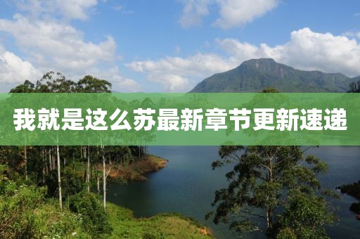 我就是這么蘇最新章節(jié)更新速遞