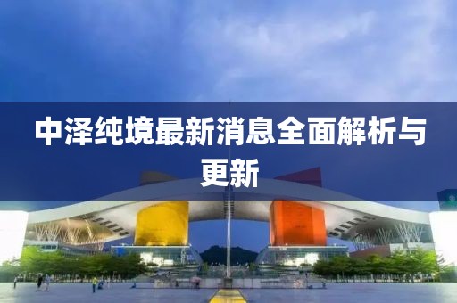 中澤純境最新消息全面解析與更新