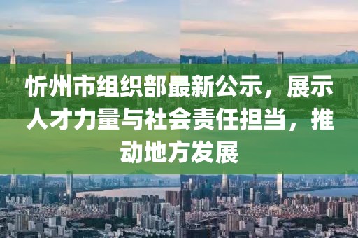 忻州市組織部最新公示，展示人才力量與社會(huì)責(zé)任擔(dān)當(dāng)，推動(dòng)地方發(fā)展