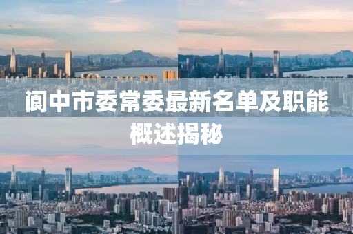 閬中市委常委最新名單及職能概述揭秘