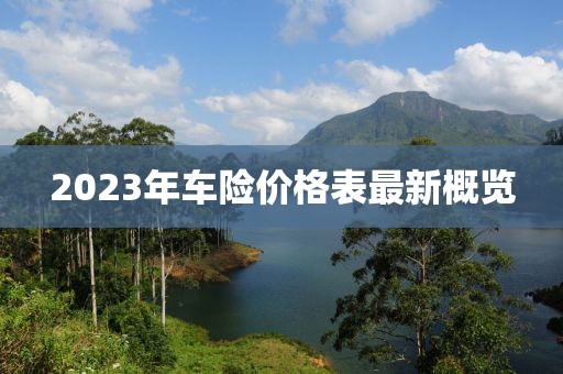 2023年車(chē)險(xiǎn)價(jià)格表最新概覽