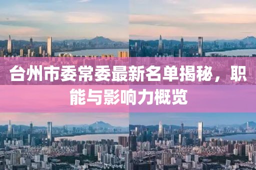 臺州市委常委最新名單揭秘，職能與影響力概覽