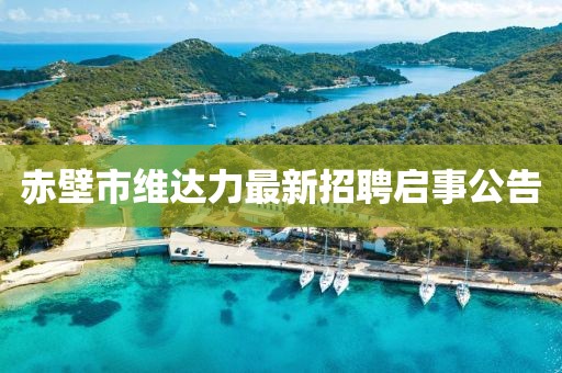 赤壁市維達(dá)力最新招聘啟事公告