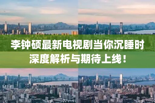 李鐘碩最新電視劇當(dāng)你沉睡時(shí)深度解析與期待上線！