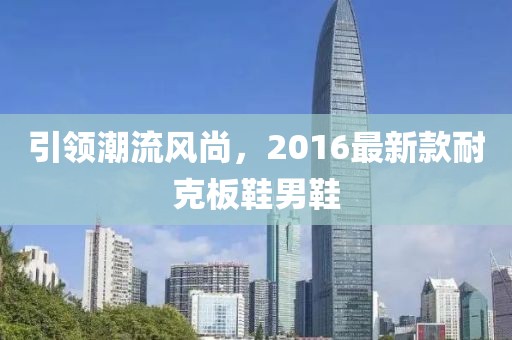 引領(lǐng)潮流風(fēng)尚，2016最新款耐克板鞋男鞋