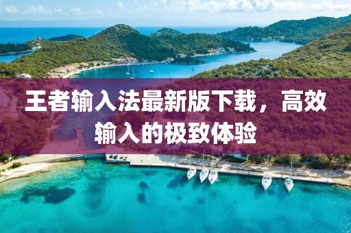 王者輸入法最新版下載，高效輸入的極致體驗(yàn)