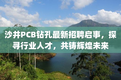 沙井PCB鉆孔最新招聘啟事，探尋行業(yè)人才，共鑄輝煌未來