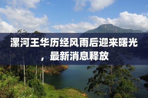 漯河王華歷經(jīng)風(fēng)雨后迎來(lái)曙光，最新消息釋放