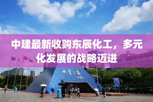 中建最新收購東辰化工，多元化發(fā)展的戰(zhàn)略邁進(jìn)