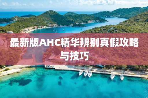 最新版AHC精華辨別真假攻略與技巧