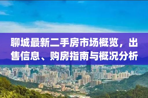 聊城最新二手房市場(chǎng)概覽，出售信息、購房指南與概況分析