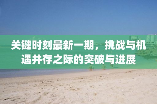關(guān)鍵時刻最新一期，挑戰(zhàn)與機遇并存之際的突破與進展