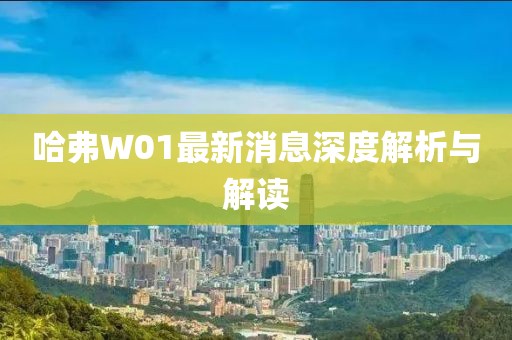 哈弗W01最新消息深度解析與解讀