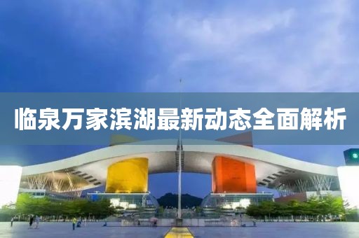 臨泉萬家濱湖最新動態(tài)全面解析