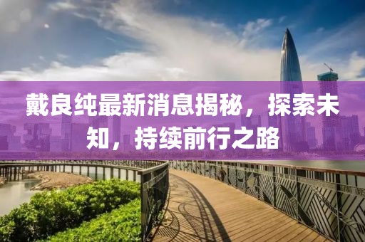 戴良純最新消息揭秘，探索未知，持續(xù)前行之路