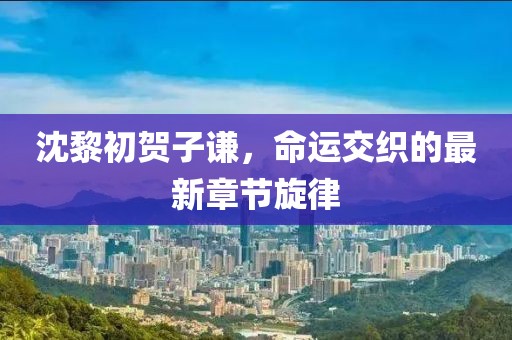沈黎初賀子謙，命運(yùn)交織的最新章節(jié)旋律