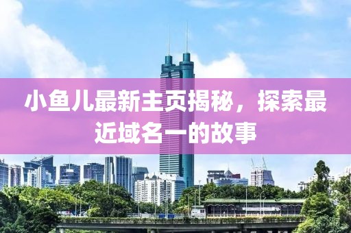 小魚兒最新主頁揭秘，探索最近域名一的故事