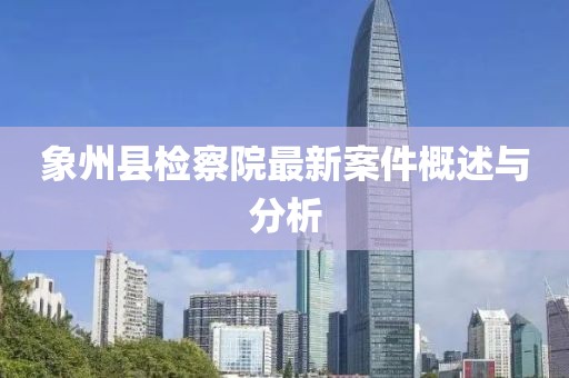象州縣檢察院最新案件概述與分析