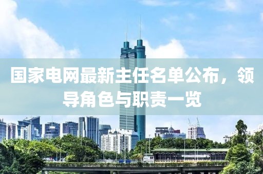國家電網(wǎng)最新主任名單公布，領(lǐng)導(dǎo)角色與職責(zé)一覽