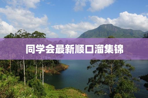 同學(xué)會最新順口溜集錦