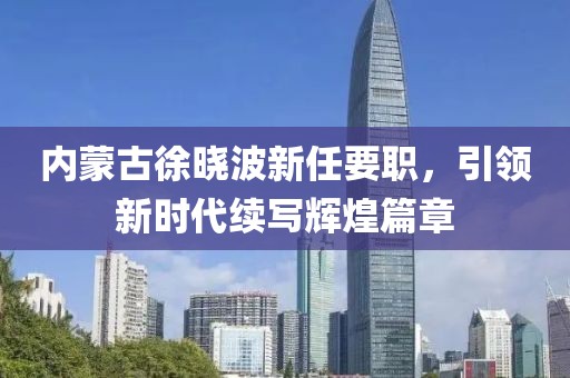 內(nèi)蒙古徐曉波新任要職，引領(lǐng)新時(shí)代續(xù)寫輝煌篇章