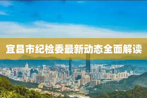 宜昌市紀(jì)檢委最新動(dòng)態(tài)全面解讀