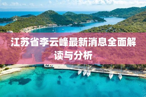 江蘇省李云峰最新消息全面解讀與分析