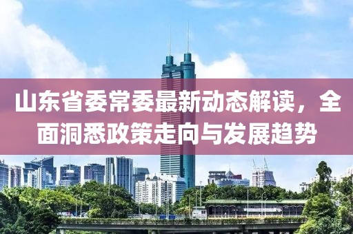 山東省委常委最新動態(tài)解讀，全面洞悉政策走向與發(fā)展趨勢