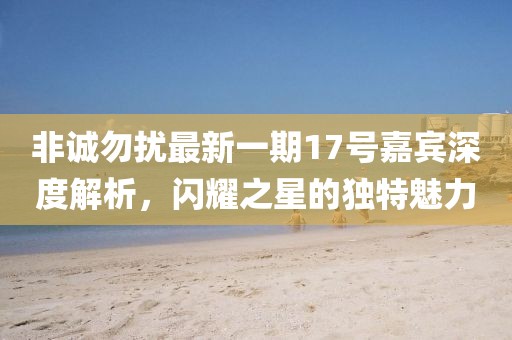 非誠勿擾最新一期17號嘉賓深度解析，閃耀之星的獨(dú)特魅力