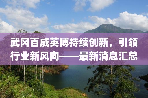 武岡百威英博持續(xù)創(chuàng)新，引領(lǐng)行業(yè)新風向——最新消息匯總
