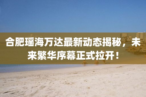 合肥瑤海萬達(dá)最新動態(tài)揭秘，未來繁華序幕正式拉開！