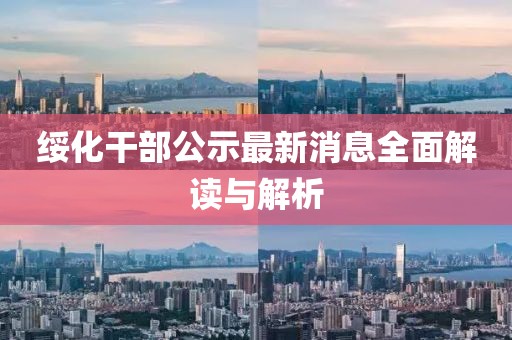 綏化干部公示最新消息全面解讀與解析