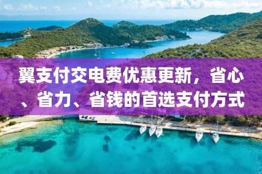 翼支付交電費優(yōu)惠更新，省心、省力、省錢的首選支付方式