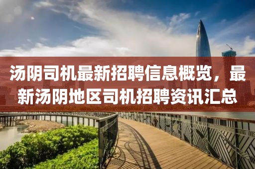 湯陰司機(jī)最新招聘信息概覽，最新湯陰地區(qū)司機(jī)招聘資訊匯總