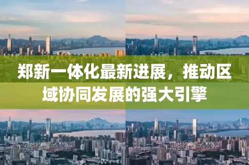 鄭新一體化最新進展，推動區(qū)域協(xié)同發(fā)展的強大引擎