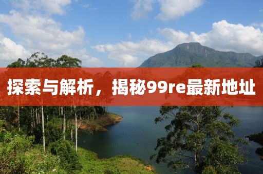 探索與解析，揭秘99re最新地址
