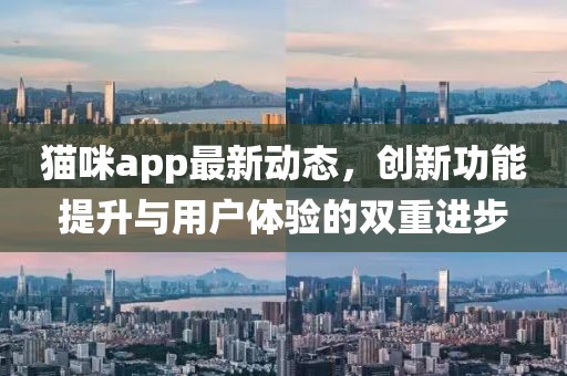 貓咪app最新動態(tài)，創(chuàng)新功能提升與用戶體驗(yàn)的雙重進(jìn)步