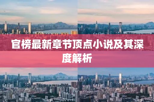 官榜最新章節(jié)頂點(diǎn)小說及其深度解析